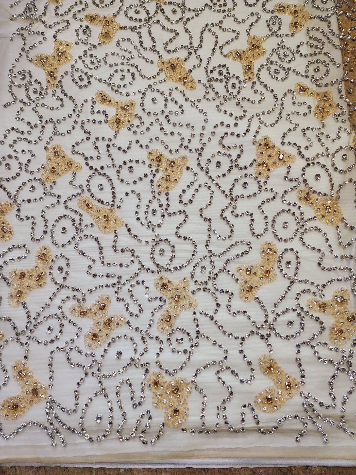 Heavy Beaded Elegant Wedding Dress Material, Perfect for Bridal Gowns & Special Occasions, Great Sewing Gift