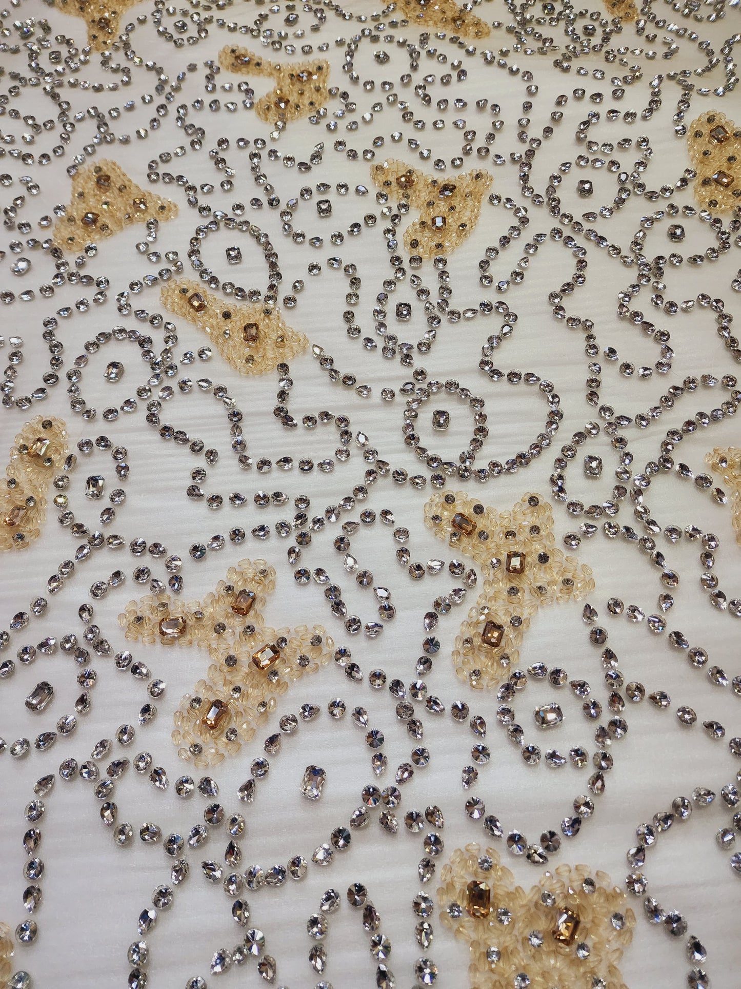 Heavy Beaded Elegant Wedding Dress Material, Perfect for Bridal Gowns & Special Occasions, Great Sewing Gift