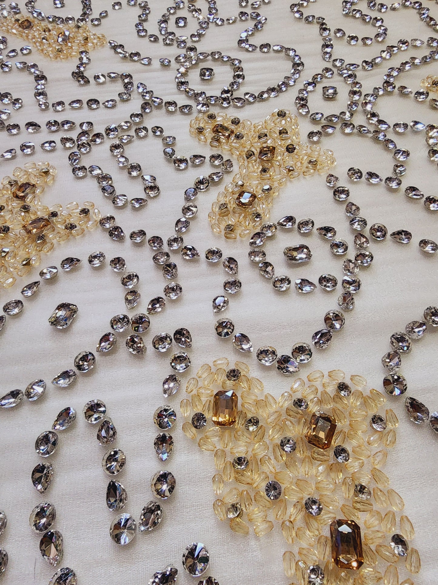 Heavy Beaded Elegant Wedding Dress Material, Perfect for Bridal Gowns & Special Occasions, Great Sewing Gift
