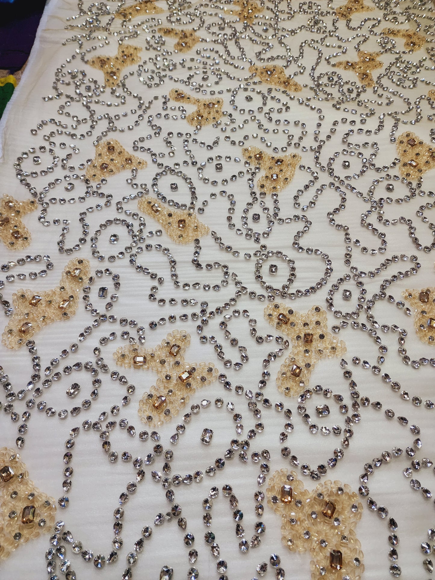 Heavy Beaded Elegant Wedding Dress Material, Perfect for Bridal Gowns & Special Occasions, Great Sewing Gift