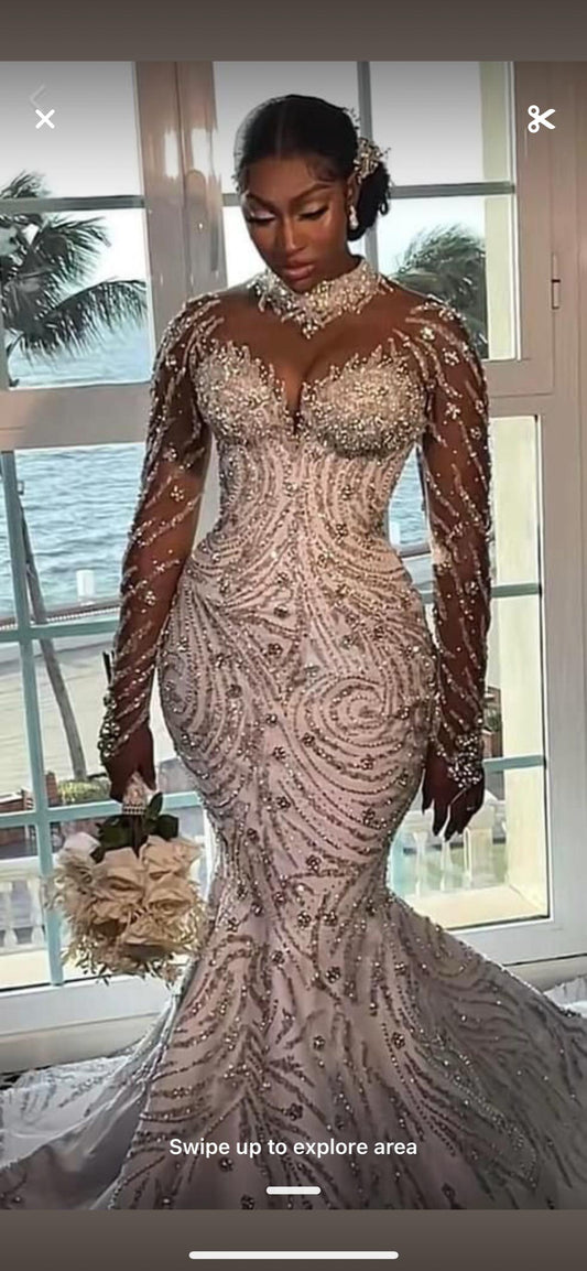 Custom Made Luxury Lace Fabric, Elegant Wedding Dress Material, Perfect for Bridal Gowns & Special Occasions, Great Sewing Gift